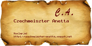 Czechmeiszter Anetta névjegykártya